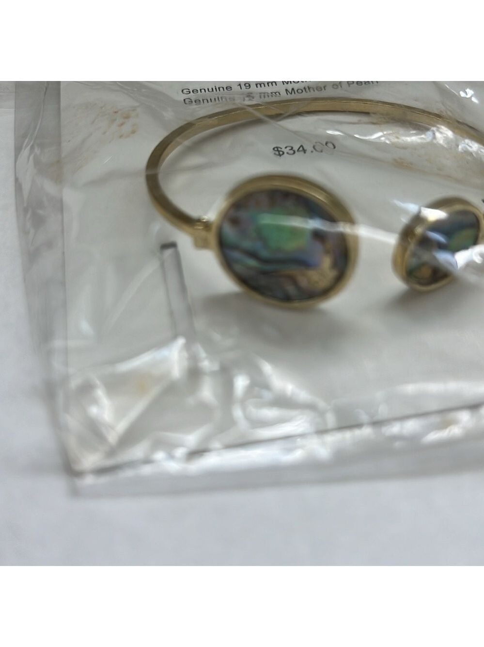 Designed by Toni Mother of Pearl Open Bangle - Picture 2 of 2